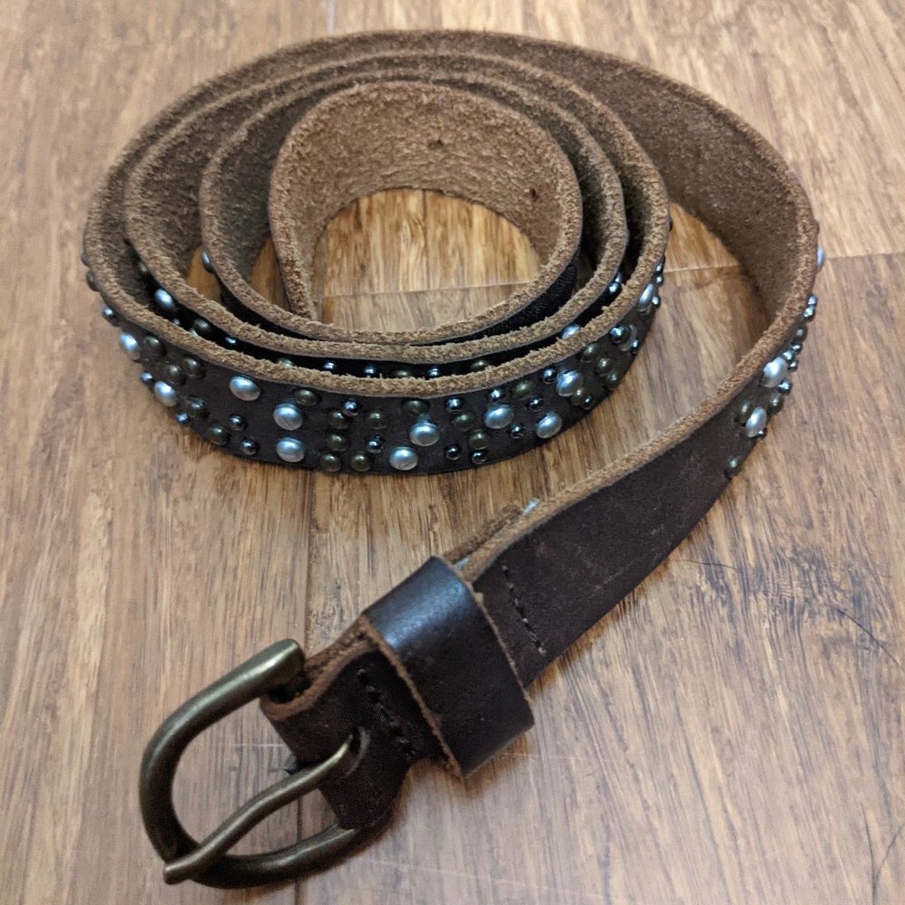 Brown Studded Belt